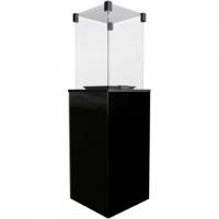 Kratki PATIO/M/G31/37MBAR/CZ - черное стекло, с ручным управлением