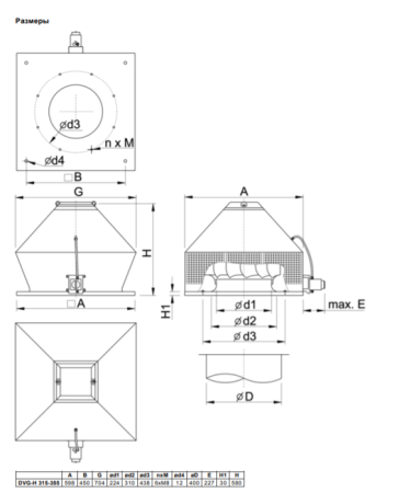 Systemair DVG-H 355D6/F400