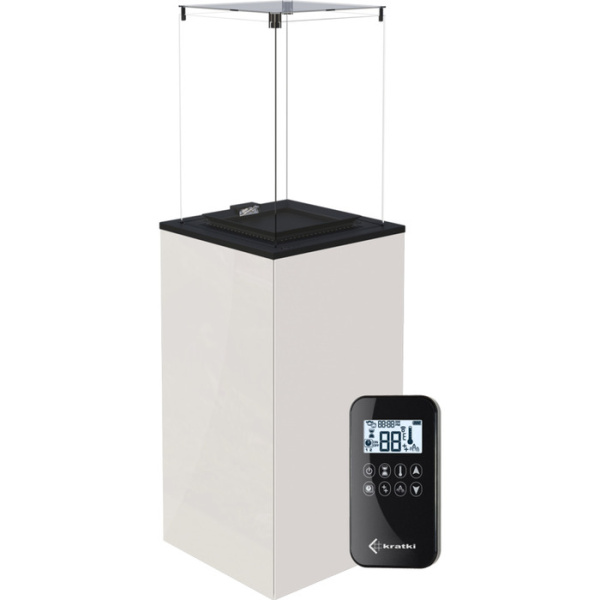 Kratki PATIO MINI/G31/37MBAR/B - белое стекло, с пультом ДУ